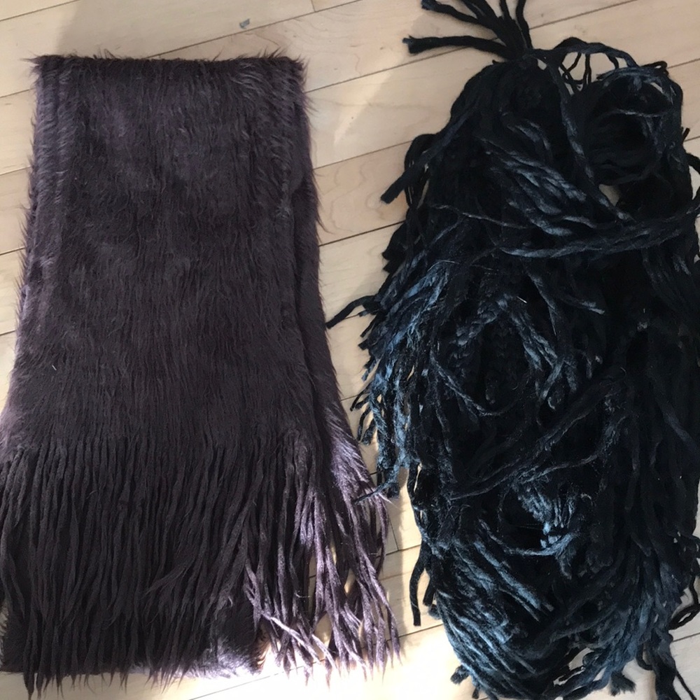 BUNDLE 2 scarfs, brown/Black. 100% acrylic